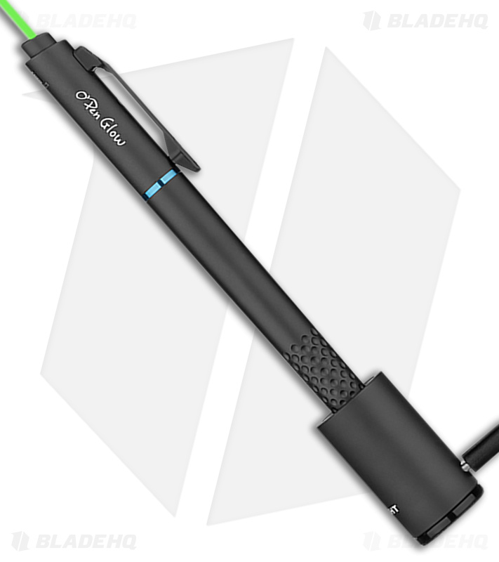 Olight O'Pen Glow Flashlight w/ Green Laser Pointer Pen Black (120 Lumens)