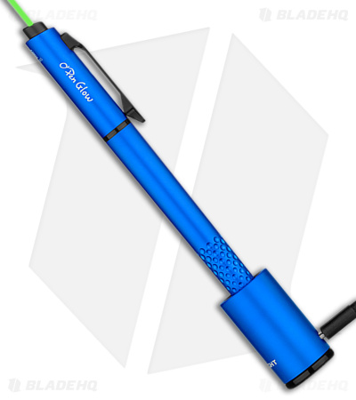 Olight O'Pen Glow Flashlight w/ Green Laser Pointer Pen Blue (120 Lumens)