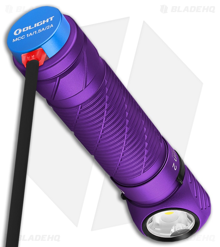 Olight Perun 2 Rechargeable Flashlight LED Purple - Blade HQ