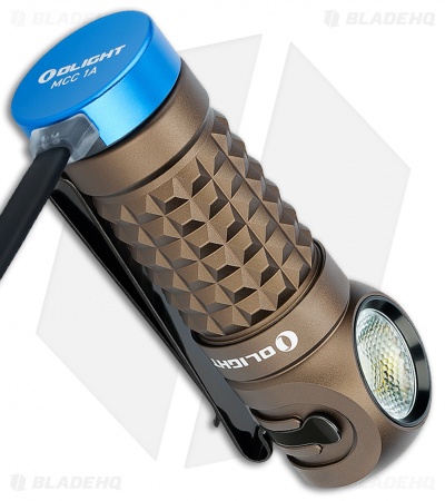 Olight Perun Mini Rechargeable Head Lamp Flashlight Desert Tan (1000 Lumens)