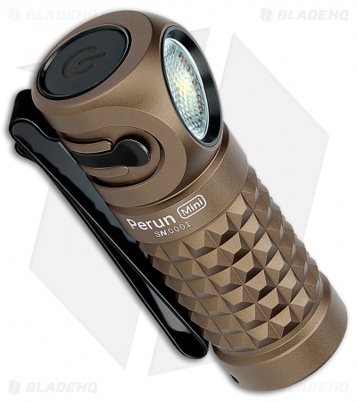 Olight Perun Mini Rechargeable Head Lamp Flashlight Desert Tan (1000 Lumens)