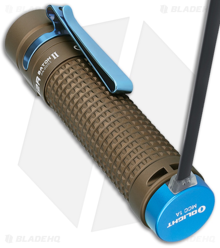 Olight S2R Baton II - Rechargeable Flashlight | Desert Tan | Blade HQ