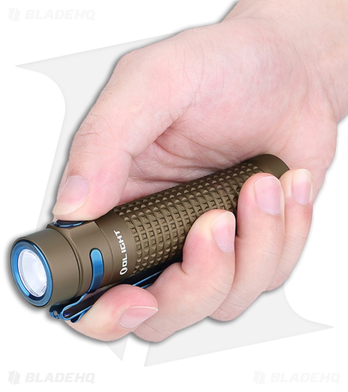 Olight S2R Baton II - Rechargeable Flashlight | Desert Tan | Blade HQ