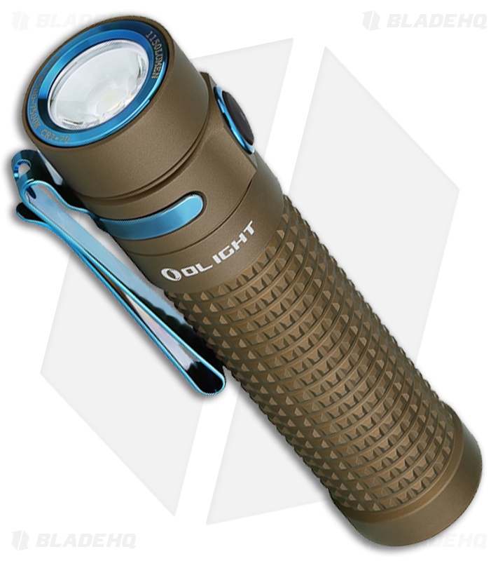 Olight S2R Baton II - Rechargeable Flashlight | Desert Tan | Blade HQ