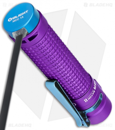 Olight S2R Baton II Rechargeable Flashlight Purple (1150 Lumens) 