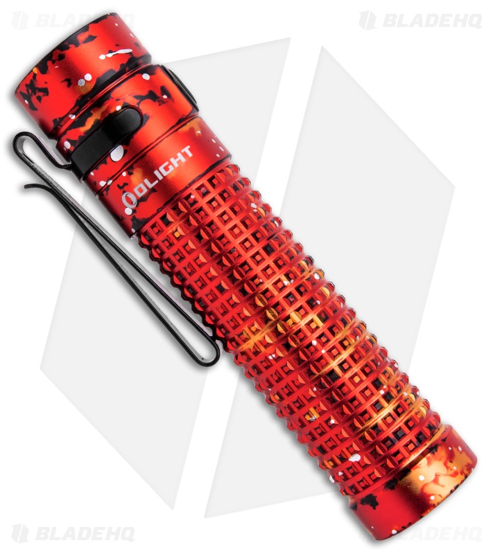 Olight S2R Baton II - Rechargeable Flashlight | Red Lava Camo | BHQ