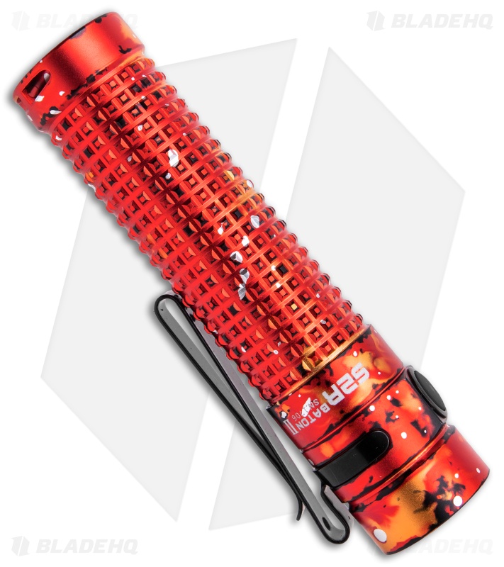 Olight S2R Baton II - Rechargeable Flashlight | Red Lava Camo | BHQ