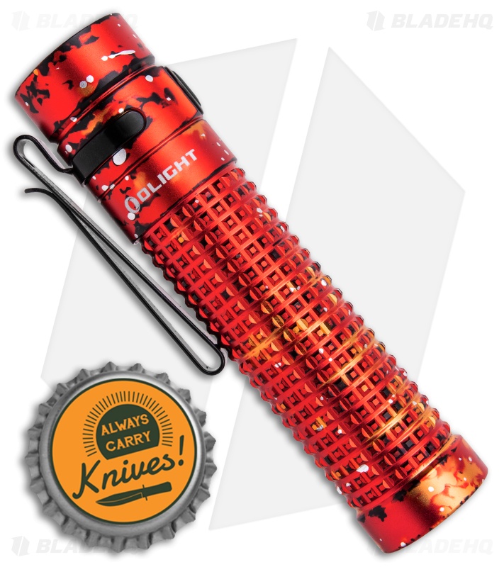 OLIGHT S2R Baton Ⅱ レッド ★限定品★ Olight S2R Baton II - Rechargeable Flashlight | Red Lava
