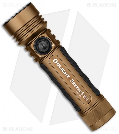 Olight Seeker 3 Pro Desert Tan Rechargeable Flashlight (4200 Lumens)