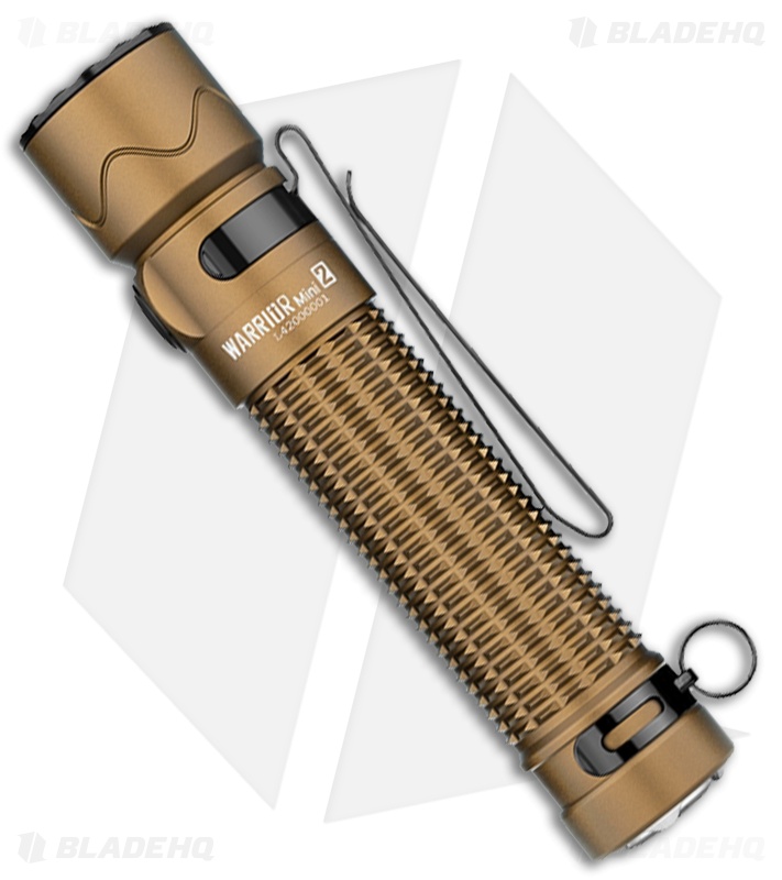 Olight Warrior Mini 2 Flashlight - Desert Tan - Blade HQ