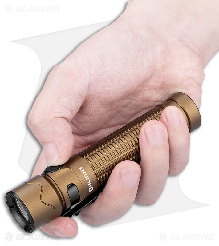 Olight Warrior Mini 2 Flashlight - Desert Tan - Blade HQ