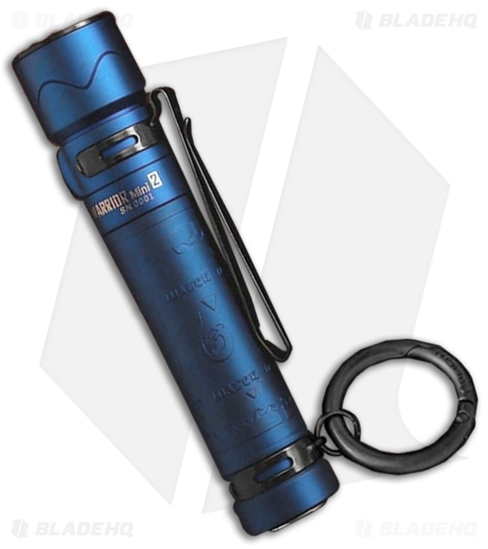 1-56 限定 WARRIOR Mini 2 Ti WATER Olight Warrior Mini 2 Ti Flashlight - Water - Blade HQ
