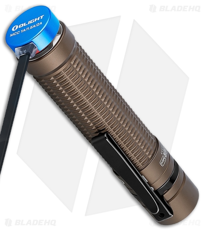 Olight Warrior Mini Rechargeable Flashlight Desert Tan (1500 Lumens)