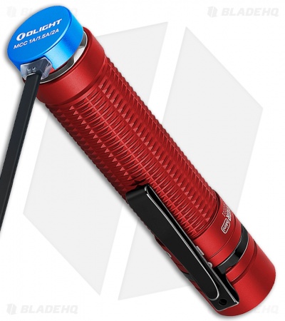 Olight Warrior Mini Limited Edition Rechargeable Red Flashlight (1500 Lumens)