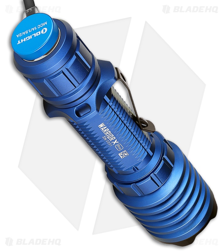 Olight Warrior X Pro Flashlight Blue (2100 Lumens) - Blade HQ