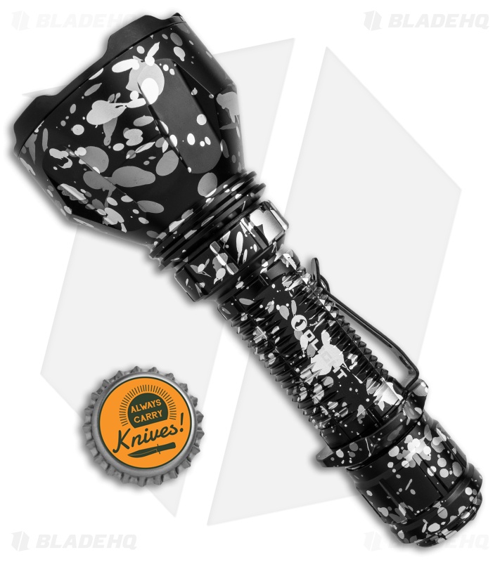 Olight Warrior X Turbo Tactical Flashlight Gray Camo Aluminum