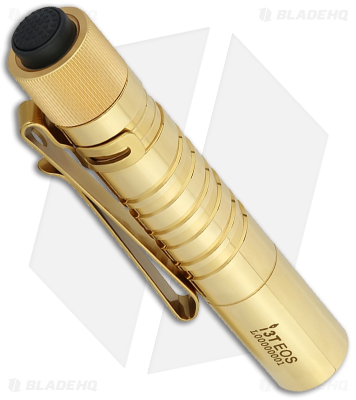 OLIGHT (オーライト) i3T EOS Brass (ブラス : 真鍮) Olight I3T EOS-CU Brass Flashlight | 190 Lumens | Blade HQ