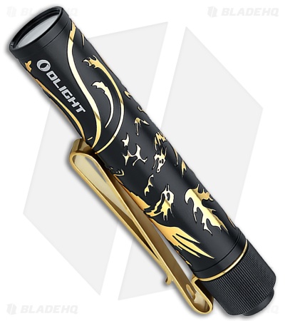 Olight i3T 2 EOS EDC Flashlight Dragon & Phoenix Gold/Black