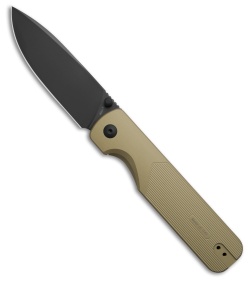 Oknife Olight Oknife Duron Frame Lock Knife Olive Green Aluminum (3.5" Black PVD) - $99.99 at Blade HQ