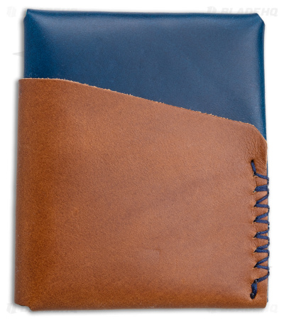 Open Sea Leather Co. Houbei Wallet Whiskey/Blue
