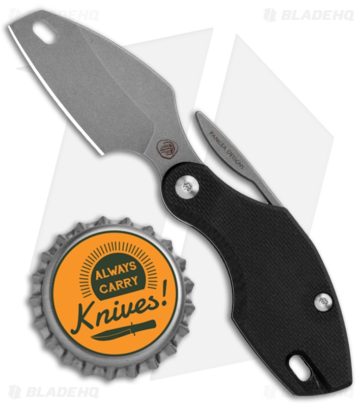 Pangea Designs Prylobite Friction Folder knife Multi Tool Black G10 