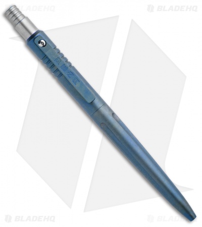 Pena Blue Titanium Pen Ti Clip (Blue) Push Button 