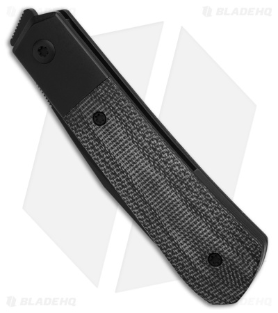 Pena Knives X Series Raptor Front Flipper Knife Black Micarta (2.9" Black M390)