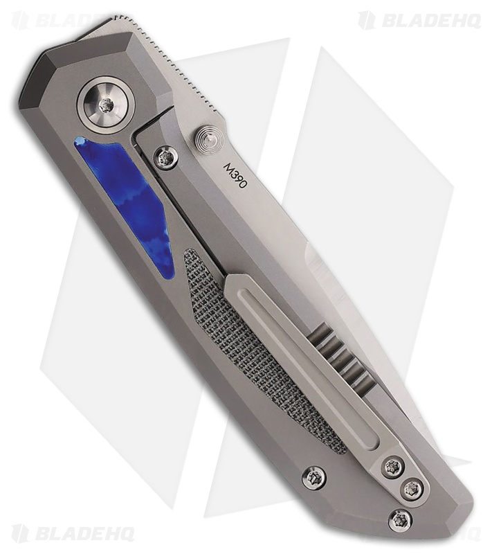 Pena Knives Mula Frame Lock Knife Ti + Black  Micarta/Mokuti (3.25" Satin)