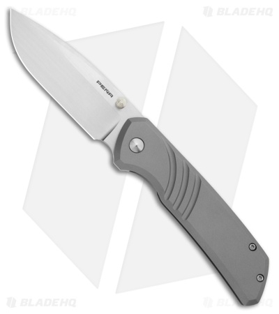 Pena Knives La Sofia Frame Lock Knife Titanium (3.5" Satin)