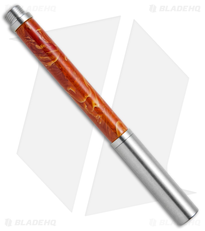 Penrod Garage Fire Agate Pen w/ Lanyard Bead 