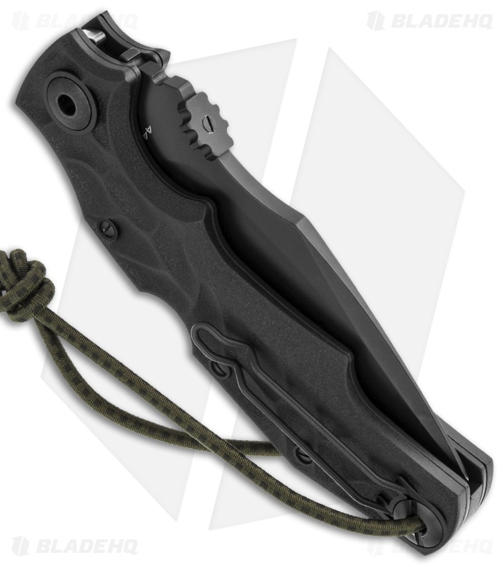 Pohl Force Alpha Two Knife Black Survival Folder (4.45" Black Plain) 1022