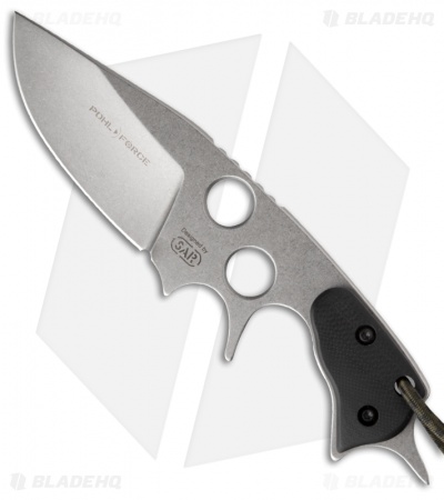 Pohl Force Hornet XL Outdoor Limited Edition Knife (3" Stonewash Plain)
