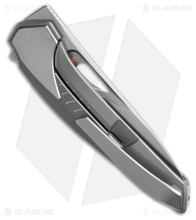 Poikilo Blade VK Zame Flipper Knife Gray Titanium (3.5" Pearlescent Stonewash)