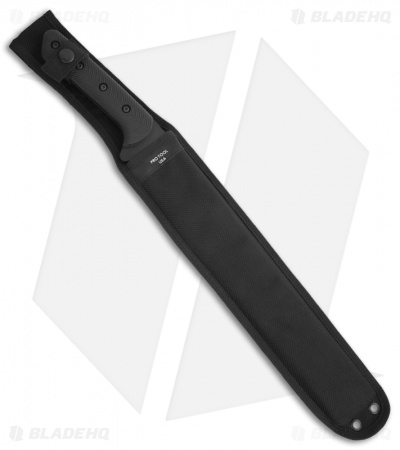 Pro Tool Praesidio Commander Machete Fixed Blade Knife (14.5" Black Plain)