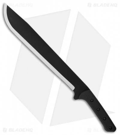 Pro Tool Praesidio Commander Machete Fixed Blade Knife (14.5" Black Plain)
