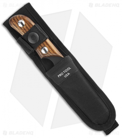 Pro Tool Hunt Utility Fixed Blade Knife (3" Black Plain) PT100