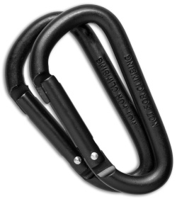 Camcon Large Non-Locking Carabiner (2 Pack) Black 23015