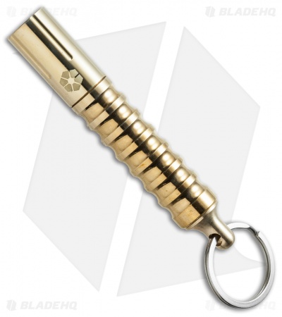 Prometheus Beta QRV2 Brass Flashlight w/ Quick-Release Keychain (85 Lumens)