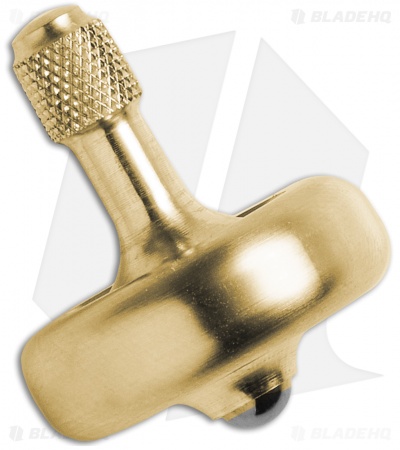 Prometheus Brass Lambda Spinning Top w/ Stainless Steel Bearing