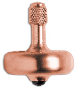 Prometheus Solid Copper Lambda Spinning Top w/ Ruby Ball Bearing