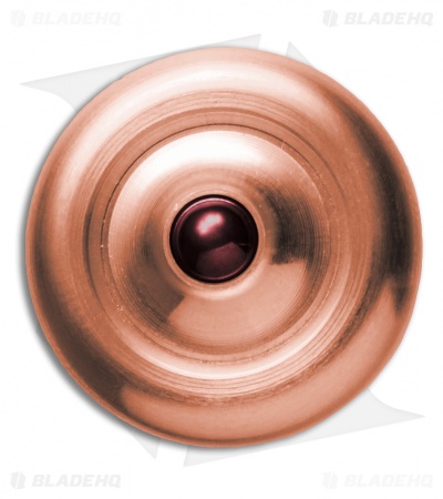 Prometheus Solid Copper Lambda Spinning Top w/ Ruby Ball Bearing