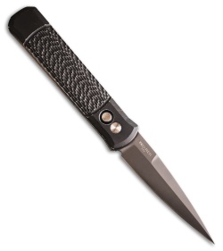 Pro-Tech Godfather Auto SB Knife Black/Sapphire - Blade HQ