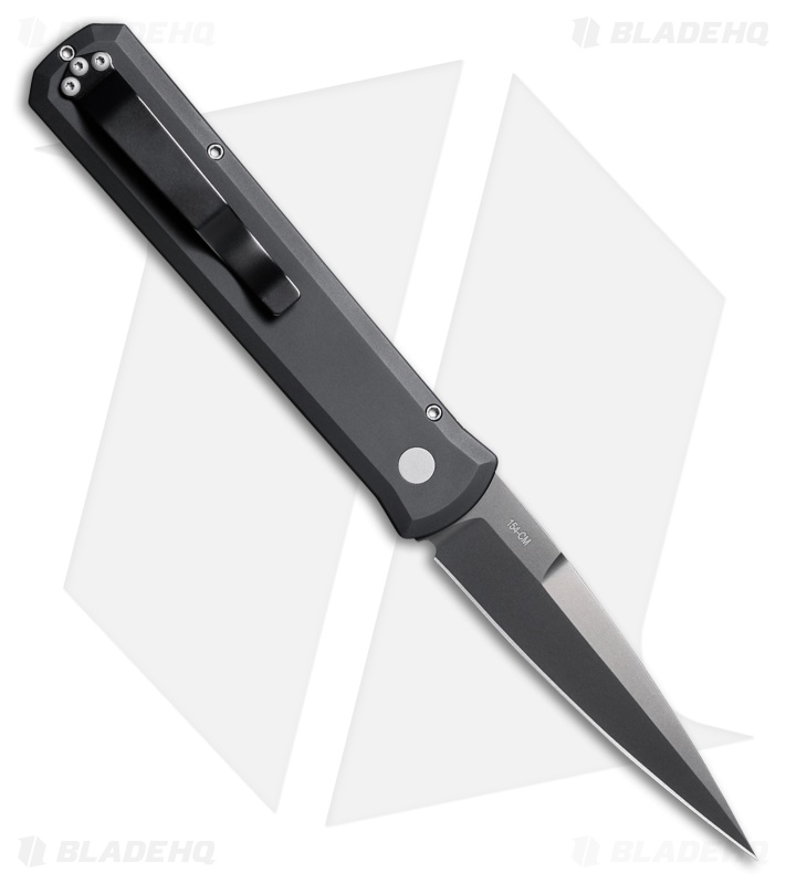 Pro-Tech Godfather Automatic Knife | Black | Smokey Grey