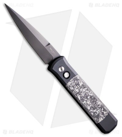Pro-Tech Godfather Automatic Knife TechnoCarbo Black CF (4" DLC) 