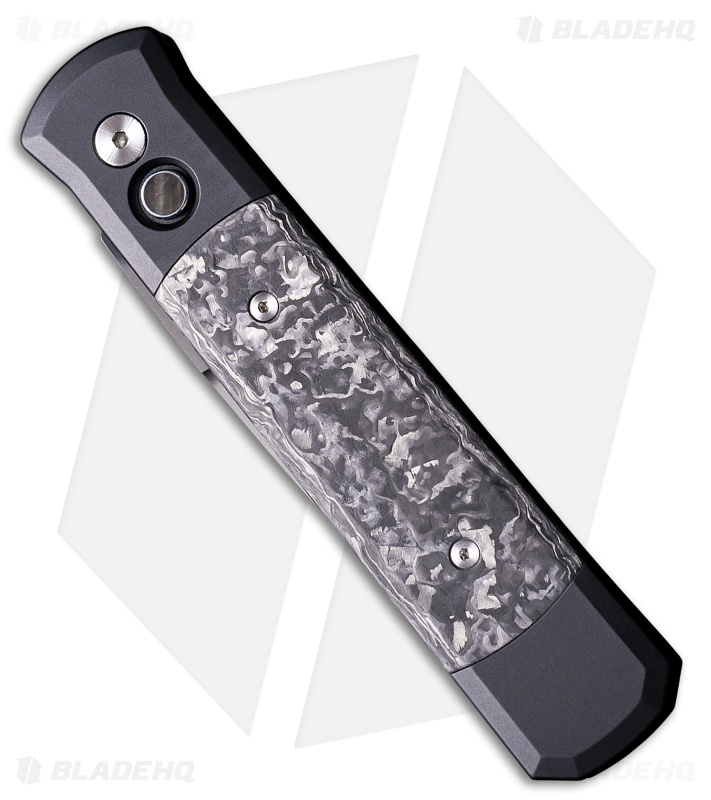 Pro-Tech Godfather Automatic Knife TechnoCarbo Black CF (4" DLC) 