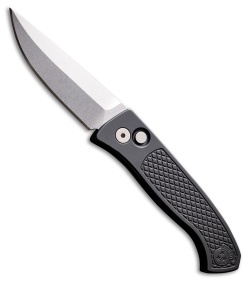 Pro-Tech Brend Automatic Knife Black Diamond Textured Aluminum (3.1" SW)