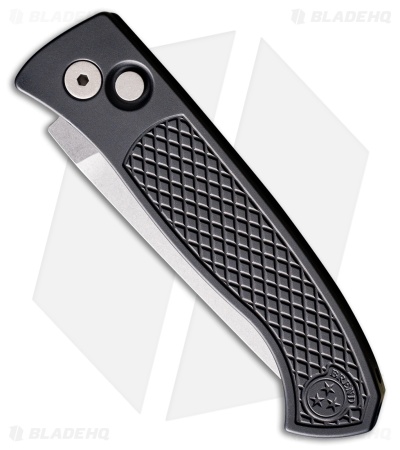 Pro-Tech Brend Automatic Knife Black Diamond Textured Aluminum (3.1" SW)