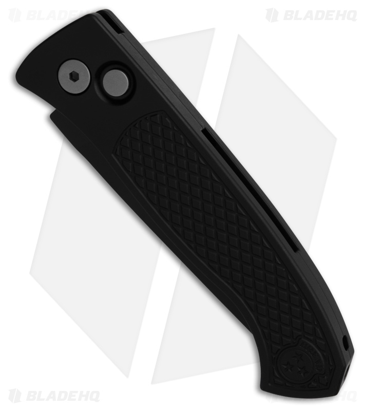 Pro-Tech Brend Automatic Knife Black Diamond Texture Aluminum (3.1" DLC) 