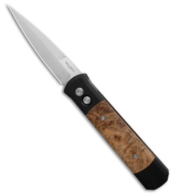 Pro-Tech Godfather Automatic Knife Blue Jazz / Ivory Micarta (4
