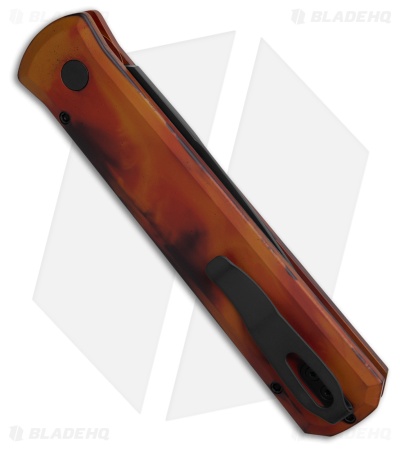 Pro-Tech Godfather Automatic Knife Del Fuego Anodized (4" Black DLC)